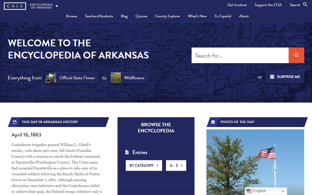 Encyclopedia of Arkansas entry for Pulaski County