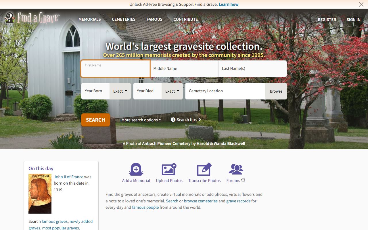 Find a Grave cemetery listings for Sharp County, Arkansas